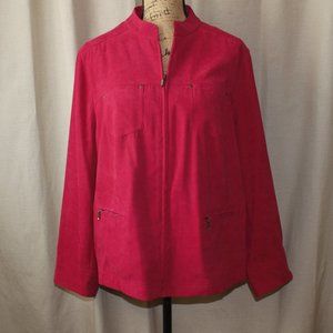 JM Collection Woman Sueded Jacket Size 16W Like New